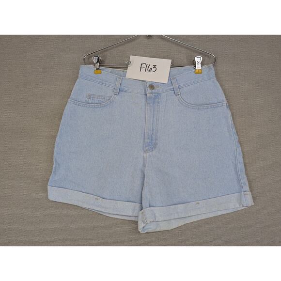 Riders Light Blue Denim Jeans Shorts Size 14M High Waisted USA Vintage -0925F163 - Picture 7 of 8